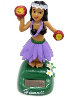 Solar Dansen Hawaii Meisje Hula Hoofd Schudden Speelgoed Zonne-energie Auto Interieur Decompressie Dashboard Ornament Auto Accessoires