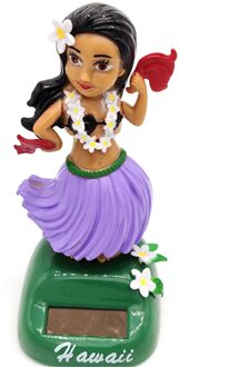 Solar Dansen Hawaii Meisje Hula Hoofd Schudden Speelgoed Zonne-energie Auto Interieur Decompressie Dashboard Ornament Auto Accessoires