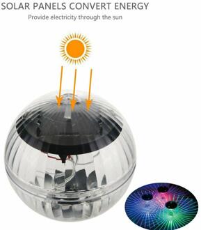 Solar Drijvende Lamp Led Tuin Waterdichte Vijver Zwembad Fontein Licht Decoratieve Zwembad Multi Kleur Veranderende Water Lamp kleurrijk