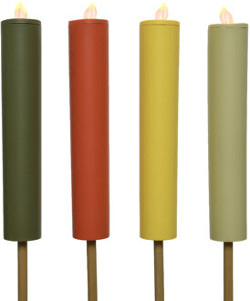 Solar fakkel kunststof H90cm Multikleur