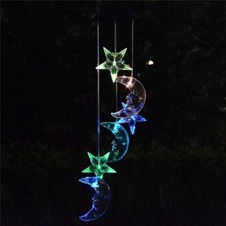 Solar Kleur Veranderende Opknoping Licht Kleurrijke Wind Chime Outdoor Lamp Decoratieve Waterdichte Wind Bell Licht Voor Tuin Solar Lamp xingyue