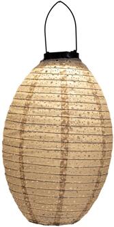 Solar Lampion marrakesh zand 22x32cm beige