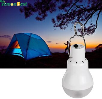 Solar LED Camping Tent Licht Oplaadbare Night Lamp Lantaarn voor Outdoor Wandelen Koel Wit