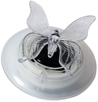 Solar Led Float Lamp Rgb Kleur Veranderen Vlinder Dragonfly Shape Outdoor Garden Pool Water Decoratie Licht Kerstversiering