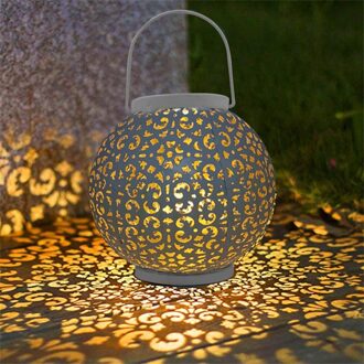 Solar Led Iron Art Hollow Lantaarn Licht Outdoor Decoratieve Verlichting Handheld Opknoping Lamp Voor Tuin Yard Pathway 03