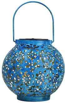 Solar Led Iron Art Hollow Lantaarn Licht Praktische Duurzaam Multi-Functionele Creatieve Opknoping Lamp Voor Tuin Yard Pathway