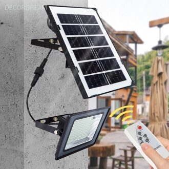 Solar Led Lamp Tuin Yard Emergency Wandlamp Outdoor Waterdichte 80W/100W 212/369 Led Solar Power Overstroming licht Met Controller