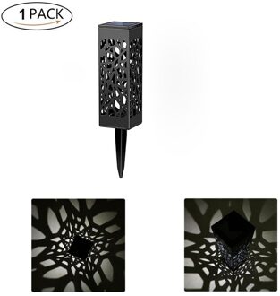 Solar Led Landschap Licht Outdoor Gazon Lamp Tuin Decoratie Solar Batterij Zonlicht Straat Lantaarn Buiten Lichten 1 pack / warm whit