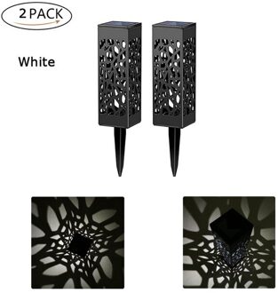 Solar Led Landschap Licht Outdoor Gazon Lamp Tuin Decoratie Solar Batterij Zonlicht Straat Lantaarn Buiten Lichten 2pack / RGB