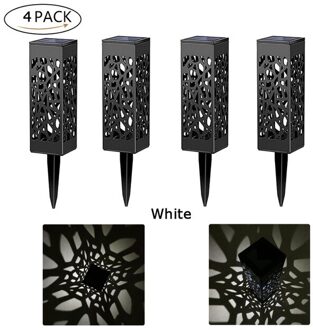 Solar Led Landschap Licht Outdoor Gazon Lamp Tuin Decoratie Solar Batterij Zonlicht Straat Lantaarn Buiten Lichten 4 pack / RGB