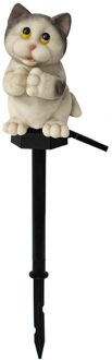 Solar Led Light Outdoor Verlichting Tuin Waterdicht Night Lights Kat Vorm Buiten Lamp Stake Lawn Lampen Kerst Decoratie