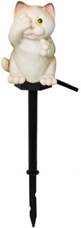 Solar Led Light Outdoor Verlichting Tuin Waterdicht Night Lights Kat Vorm Buiten Lamp Stake Lawn Lampen Kerst Decoratie