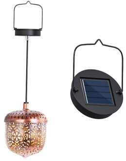 Solar Light Outdoor Hanging Solar Lantern Garden Outdoor Solar Light with Handle Retro Metal Waterproof Patio Yard Pathway Decorative 1 Pc Bronze