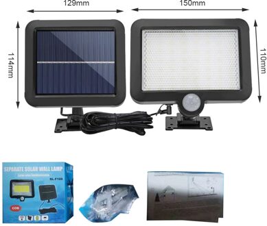 Solar Light Outdoor Motion Sensor Recharge Solar Wandlamp Waterdichte Emergency 100LED Licht Voor Straat Tuin Veranda Lamp 56LED