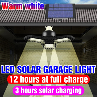 Solar Light Outdoor Waterproof Lamp Control Sensor Garage Lamp 60W 80W Bulb LED Solar Pendant Light Yard Path Emergency Lighting