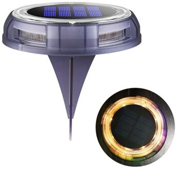 Solar Ondergrondse Lampen Outdoor Verlichting IP65 Waterdichte Tuin Decoreren Gazons Lampen Landschap Trappen Muren Begraven Verlichting B-warm licht