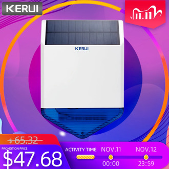 Solar Panel Solar Siren SJ1 for G19 G18 W18 8218G W1 GSM Alarm System Security with Flashing Response Sound Waterproof Outdoor