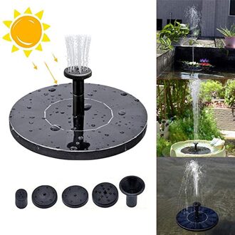 Solar Pomp 1W Gratis Staande Drijvende Solar Vogel Bad Water Pompen Voor Tuin Ronde Solar Fontein Drijvende Water Tuin decor