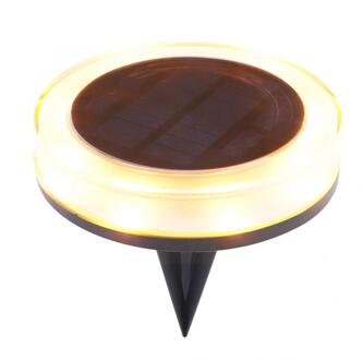 Solar Power Begraven Licht 12LED Waterdicht Solar Power Begraven Licht Ondergrondse Outdoor Tuin Gazon Landschap Geel