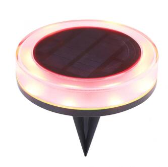 Solar Power Begraven Licht 12LED Waterdicht Solar Power Begraven Licht Ondergrondse Outdoor Tuin Gazon Landschap Roze