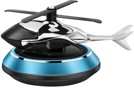 Solar powered rotating helicopter aromacure furnishing air freshener fresh aroma perfume car interior car perfume decoration