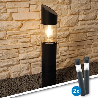 Solar staande lamp ivar - set van 2