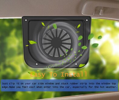 Solar Sun Power Car Auto Ventilator Air Vent Cool Cooler Ventilatie Systeem Radiator Uitlaat Warmte Ventilator Autoruit Cooling Fans
