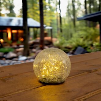 Solar tafel- en priklamp comet met warm wit licht - 30 ledjes op zonne-energie