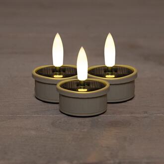 Solar theelicht zand set a 3 beige