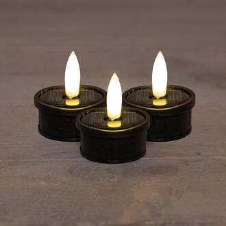 Solar theelicht zwart set a 3
