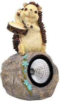 Solar Tuin Standbeeld Art Gazon Decoratie Egel Sculptuur Balkon Veranda