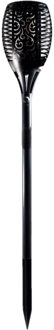 Solar tuinlamp/fakkel met vlameffect op zonne-energie 58 cm