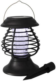 Solar tuinlamp/prikspot anti-muggenlamp op zonne-energie 22 cm - Insectenlampen