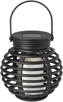 Solar tuinlantaarn - zwart - 15x15 cm