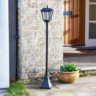 Solar tuinpadverlichting Metro, 130 cm, zwart, IP44 zwart, helder