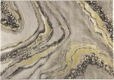 Solar Vloerkleed 290 x 200 cm Geel, Grijs