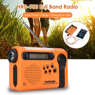 Solar Volledige Band Radio Voor Camping Wandelen Gebruik Emergency Led Zaklampen Fm Am Zaklamp Power Bank Radiogram