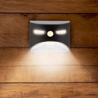Solar wandlamp gaze op zonne-energie - moderne buitenlamp met bewegingssensor