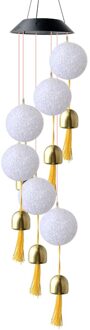 Solar Wind Chime Lamp, Outdoor Kroonluchter Met Bel, outdoor Tuin Binnenplaats Kleur Veranderende Waterdichte Wind Chime Lamp.