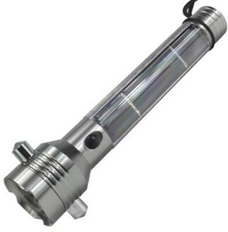 Solar Zaklamp Opladen Veiligheid Hamer Zaklamp multifunctionele