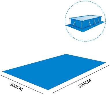 Solar Zwembad Cover Protector Zwembad Mat Stofdicht Floor Stof Tapijt Cover Voor Outdoor Water Pool Fun Blauwe Bescherming 488x488cm