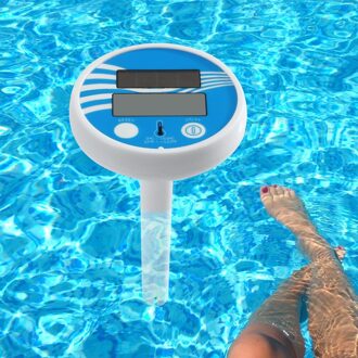 Solar Zwembad Thermometer Outdoor & Indoor Zwembad En Spa Digitale Drijvende Waterdichte Solar Thermometer Celsius