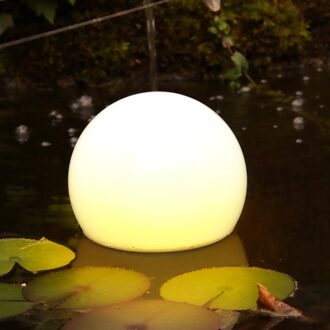 Solarlamp float - drijvende vijverlamp en priklamp in één - warm wit licht