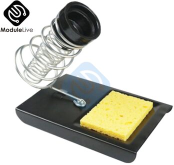 Soldeerbout Stand Lente Soldeerbout Frame Socket Soldeerbouthouder Lassen Iron Houder Metalen Basis En Soldeer Spons