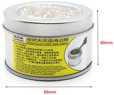 Soldeerbout Tip Cleaner Lassen Soldeerbout Tip Messing Bal Schoonmaken Tool Rvs