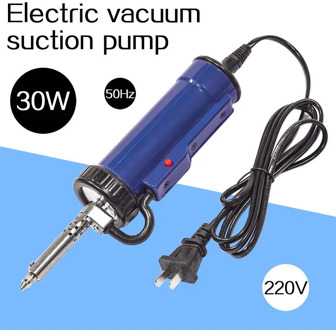 Solder Sucker AC 30W Electric Vacuum Desoldering Pump Iron Gun Soldering Repair Tool with Nozzle and Drill Rod 220V 50Hz