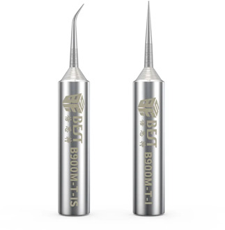 Soldering Iron Tips B900M-T-I/B900M-T-IS Oxygen-free Copper 0.2mm Fly Line Welding Tips Solder Iron Sting for Hakko 936/937 Soldering Station BGA DIY Rework Tools