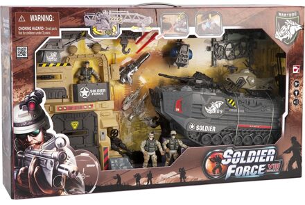 Soldier Force VIII Steel Warthog Camp Playset Multi