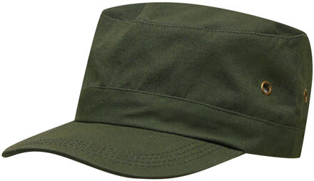 Soldiers cap voor volwassenen - petje - hoedje - donkergroen - clip sluiting - outdoor