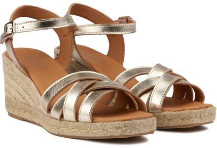 Sole Angel Espadrille Sandalen Metallic